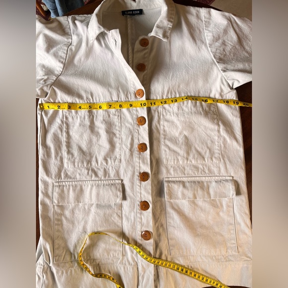 Ilana Kohn White Jacket with Brown Buttons - Picture 8 of 11